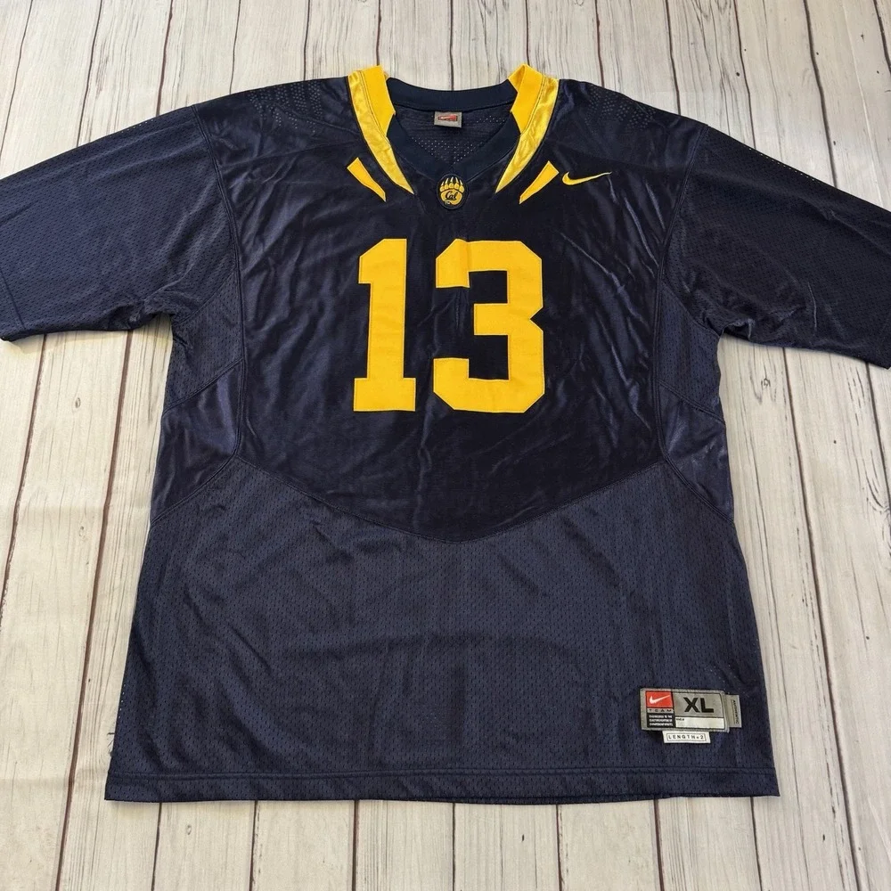 Vintage‎ Nike California Golden Bears Authentic NCAA Football Jersey #13 Mens XL